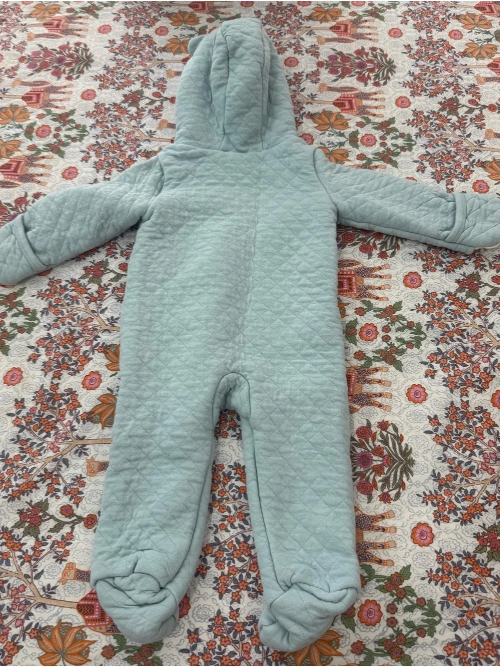 Carter's Hooded Quilted Pram Sleep and play NWOT